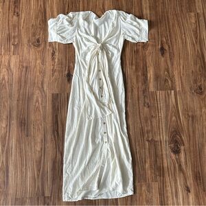 Cream Free People Maxi Dress